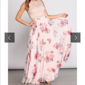 GRACE TWO PIECE & CHIFFON DRESS